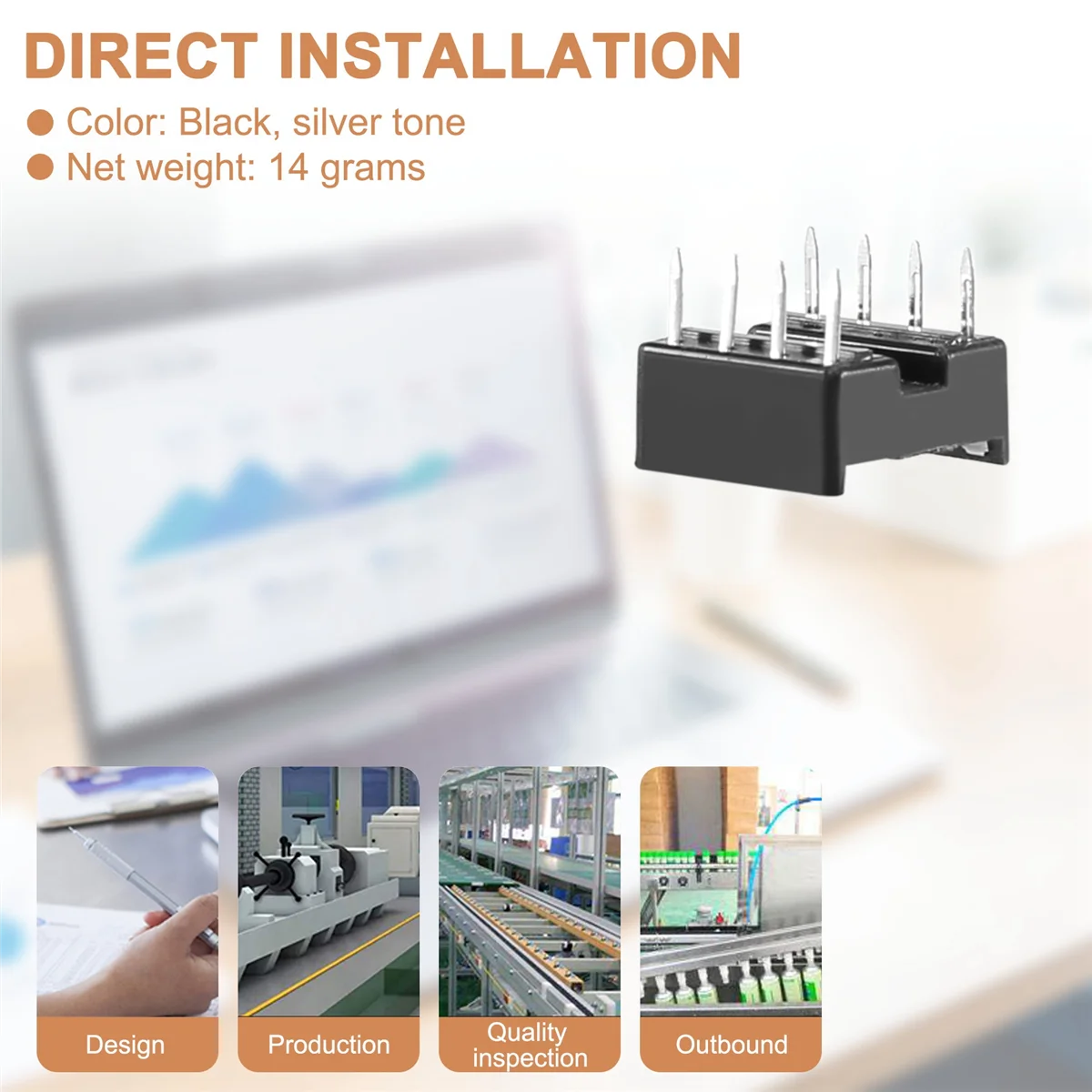 

#78L Electronics Accessories,20 x 8 Pin 2.54mm Pitch IC Sockets Solder Type Adaptor,Black & Silver