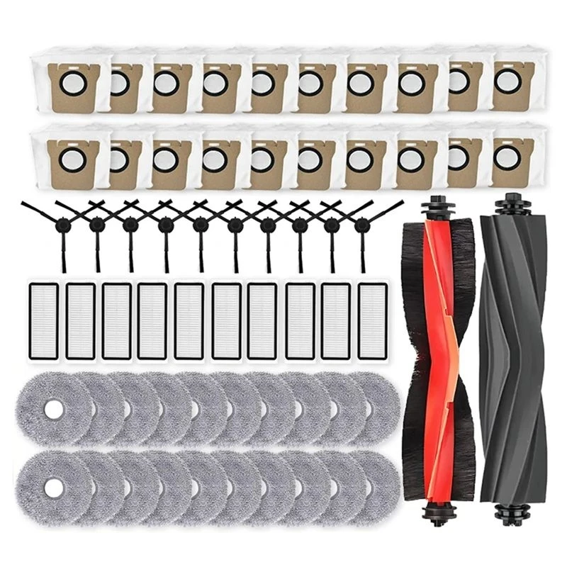 B53C For Dreame Bot L20 Ultra / L30 Ultra Vacuum Cleaner Main Side Brush Hepa Filter Mop Dust Bags Replacement Parts