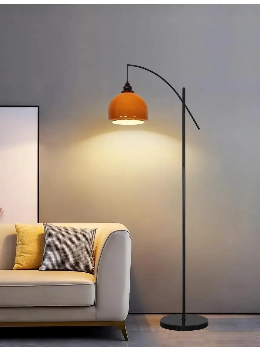 

Medieval Floor Lamp Apartment Living Room Retro Sofa Fishing Lamp Bedroom Japanese Floor Light LED Lighting Decorative Lights