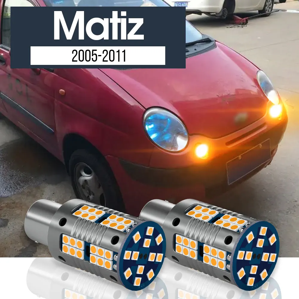 

2pcs LED Turn Signal Light Lamp Blub Canbus Accessories For Chevrolet Matiz 2005-2011 2006 2007 2008 2009 2010