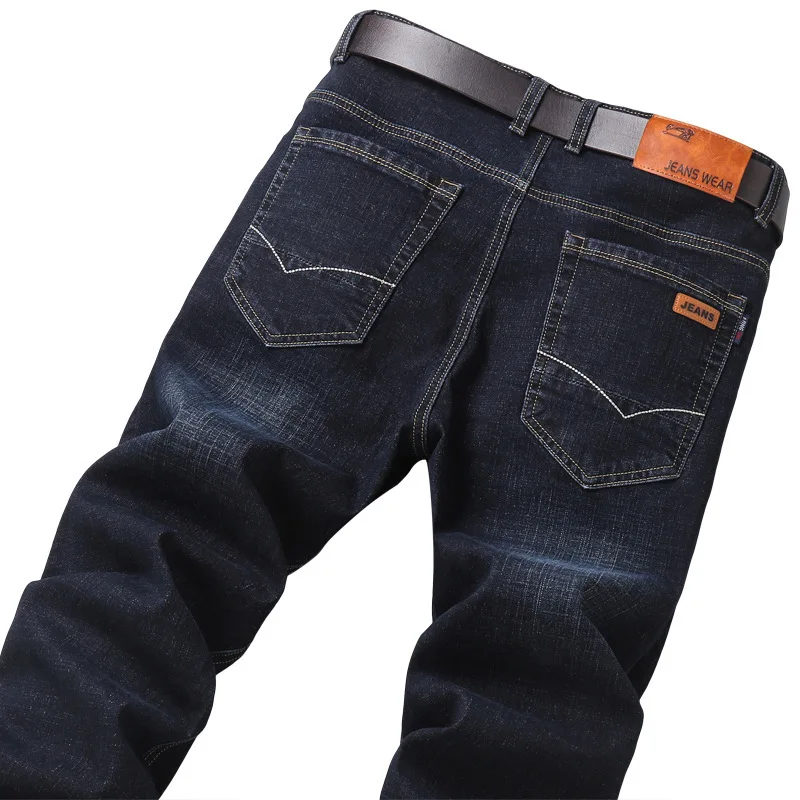 

Hot Men's Jeans Spring Summer Straight Stretch Business Casual Men's Denim Pants Man Men's Adult Seasons A Comfortable Gentleman
