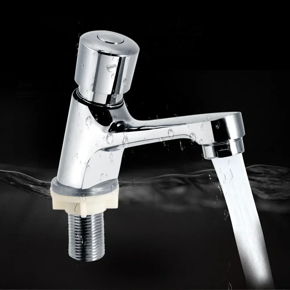Flush Valve Time Delay Faucet Delay 4-6 Seconds Female Thread G1/2 Time Delay Faucet Time Delay Function Bathroom