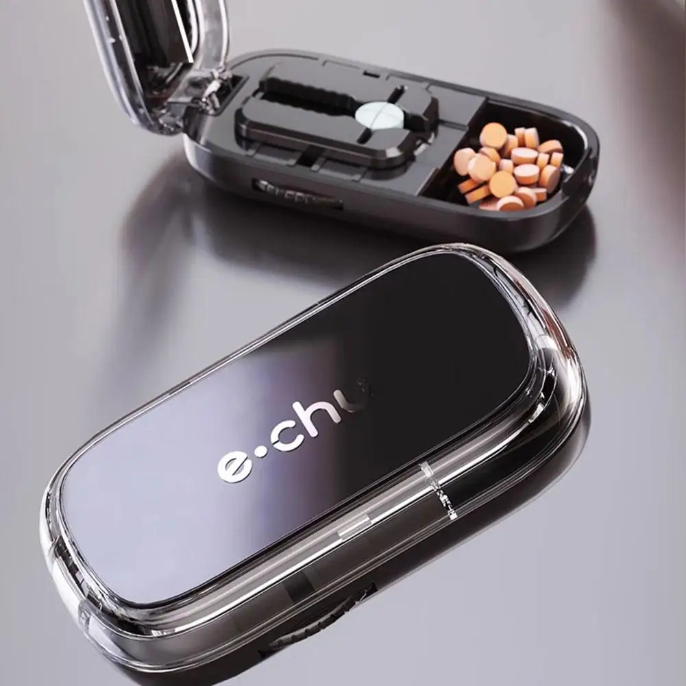 قاطع حبوب الدواء الدقيق الفاصل الربع نصف قطع اللوحي مقسم التصميم المحمول لكبار السن الاطفال الطب المعونة آمنة