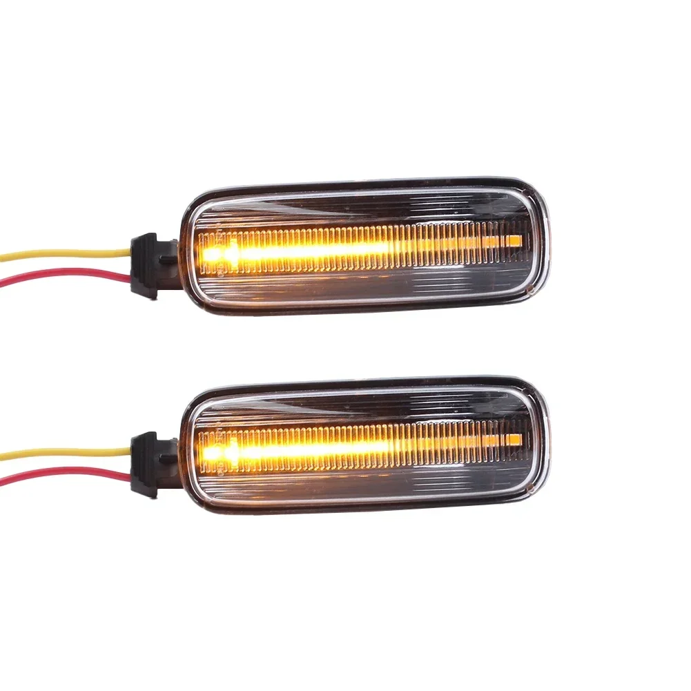 

2PCS For Honda 12V Car Dynamic Turn Signal Side Lights Yellow Light With Transparent Shell For Civic EK9/EJ9 1995-2000