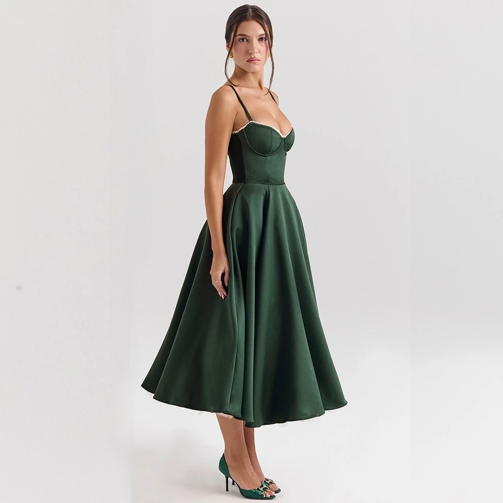 Suninheart été robes de soirée d'invité de mariage femmes vert imprimé fleuri robe Sexy haute fente maille robe moulante