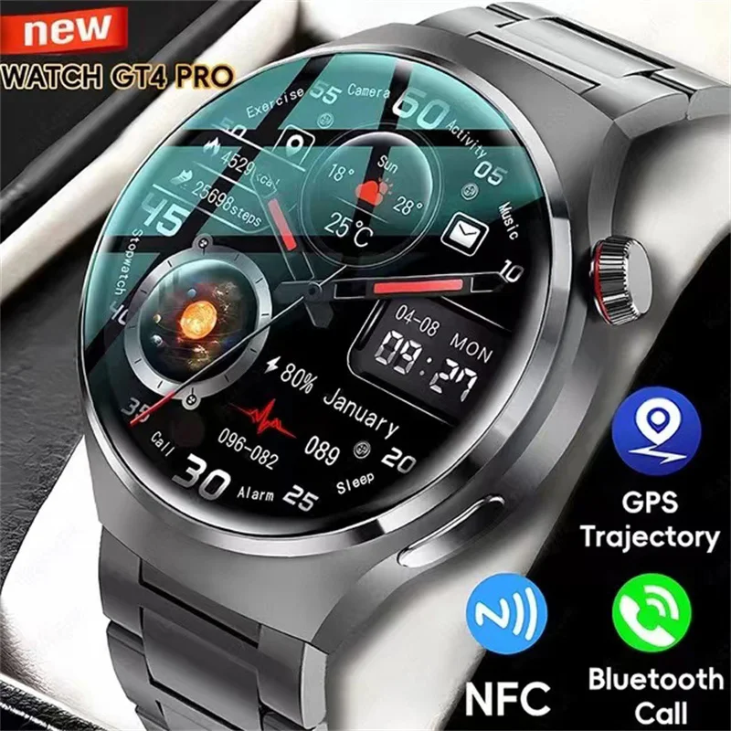 2024 New For OPPO Smart Watch Men's 466*466 AMOLED HD Screen 32GB Memory 3D Surround Vision Watch BT Call Waterproof Smartwatch