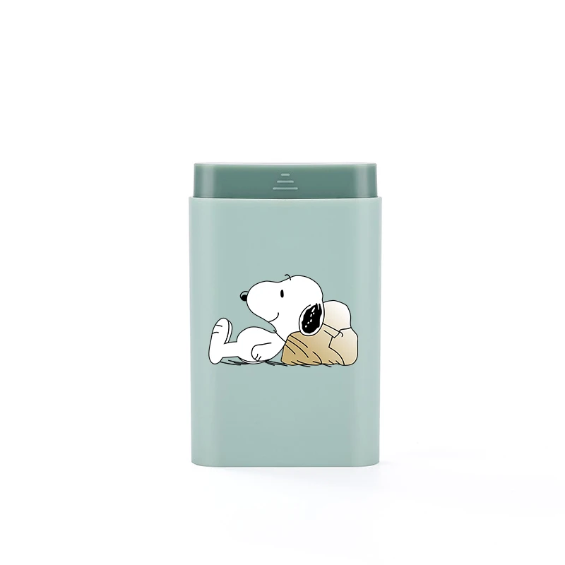 Portable Snoopy Medicine Sealed Box Travel Anime Dispenser Pill Kawaii Storage Case Organizer Tablet Medicine Fish Oil Container