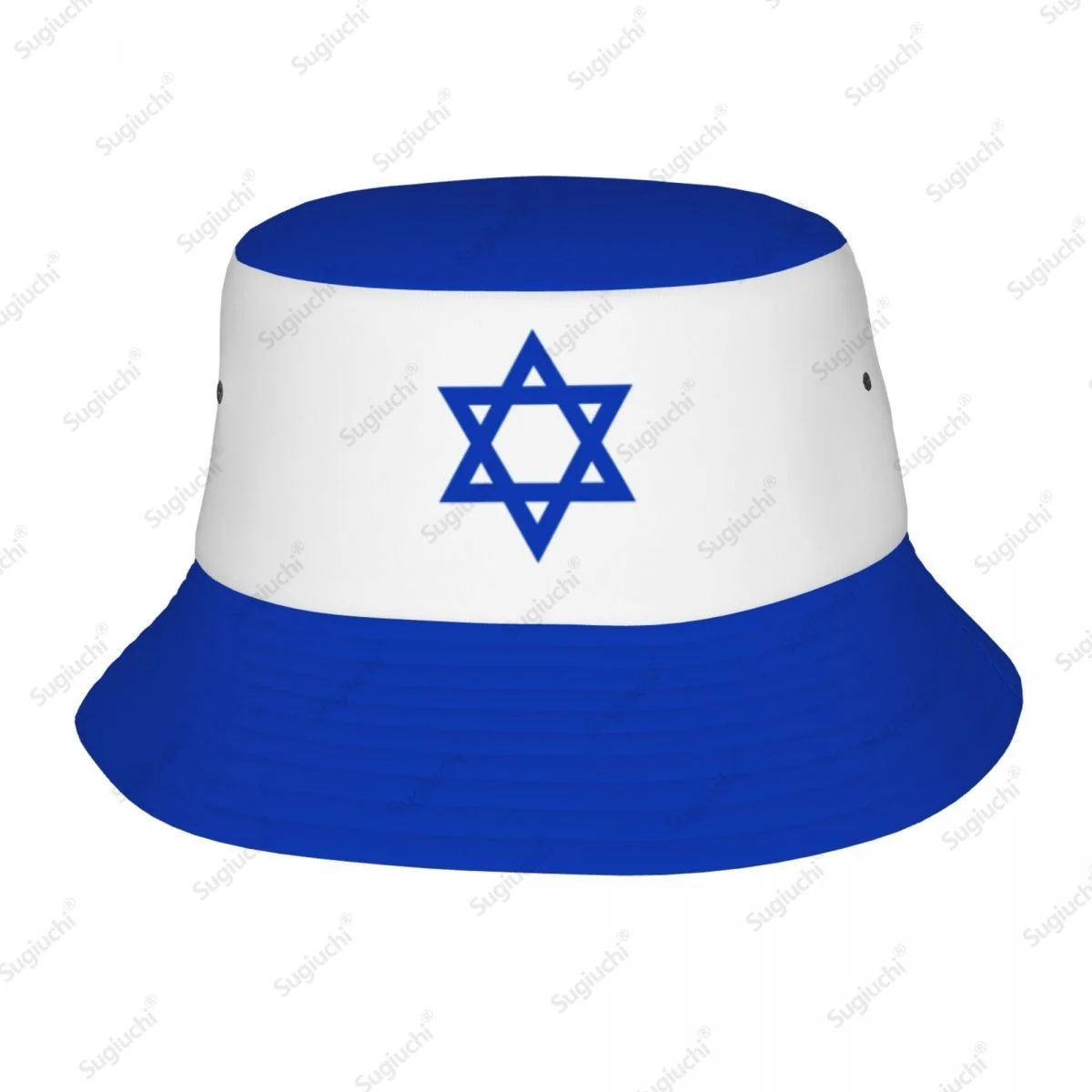 

2025 Israel 3D Flag Men Women Bucket Hat Outdoor Sun Protection Cap Breathable Mesh For Fisherman Camping Hiking