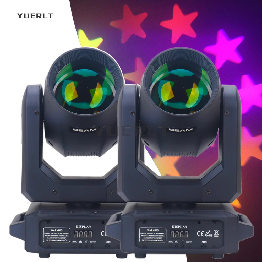 

2Pcs/lot LED Moving Head Light 200W Beam + Spotlight + 18 Rotating Prisms + Rainbow 12 Patterns 8 Color Effects Dj Dmx Stage