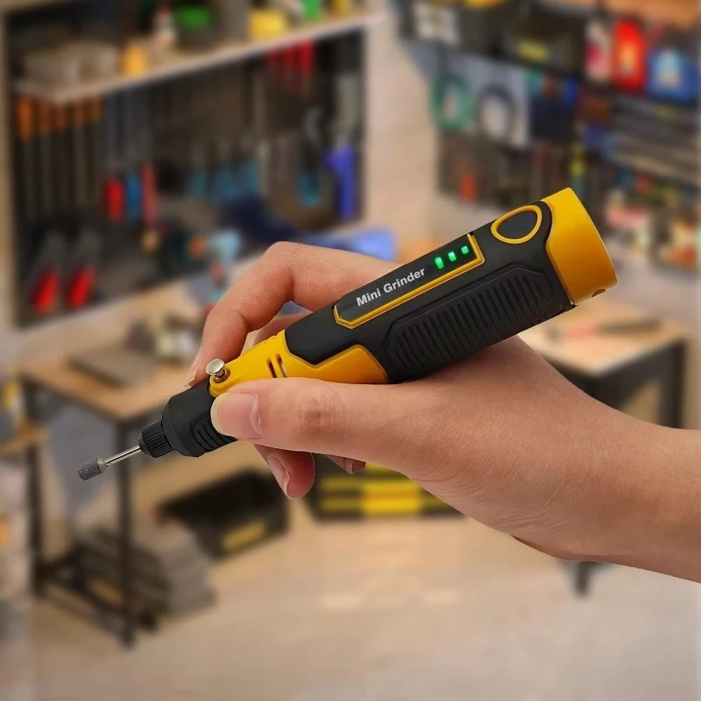 Handheld DIY elektrische slijpmachine met USB-opladen, graveerpen, polijsten, snijden, boren, multifunctionele elektrische pen