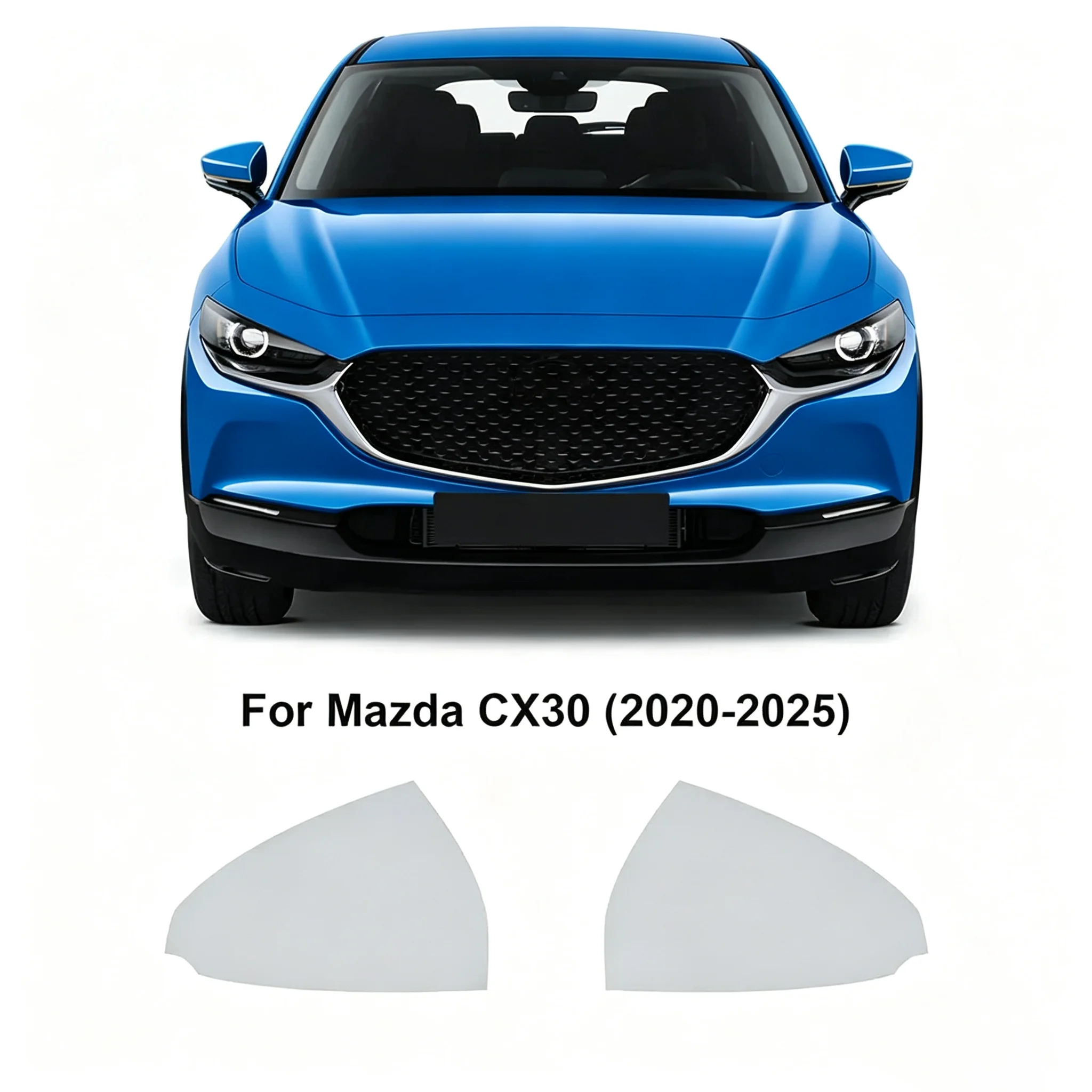 Für Mazda CX30 CX-30 2020-2025 Scheinwerfer Rückspiegel B C Säulen Transparente TPU-Schutzfolie PPF Anti-Kratz-Folie – Detail 6