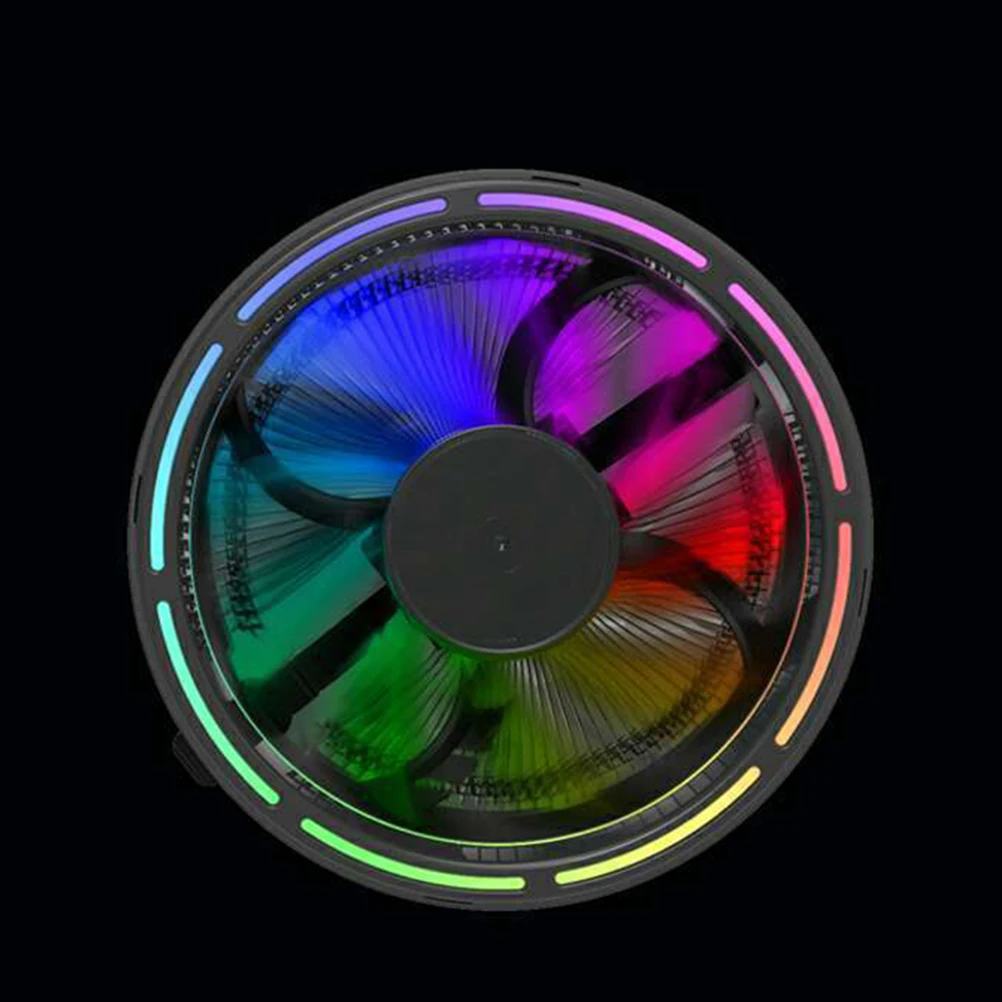

Heat Sink Professional Cooler 3pin Computer Fan Desktop RGB LED Luminous Colorful Cooling