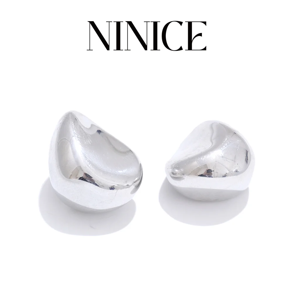 

NiNice Earrings Geometric Simplicity Earrings with Fashionable Temperament Water Droplet 18k Gold-Plated Waterproof Personality