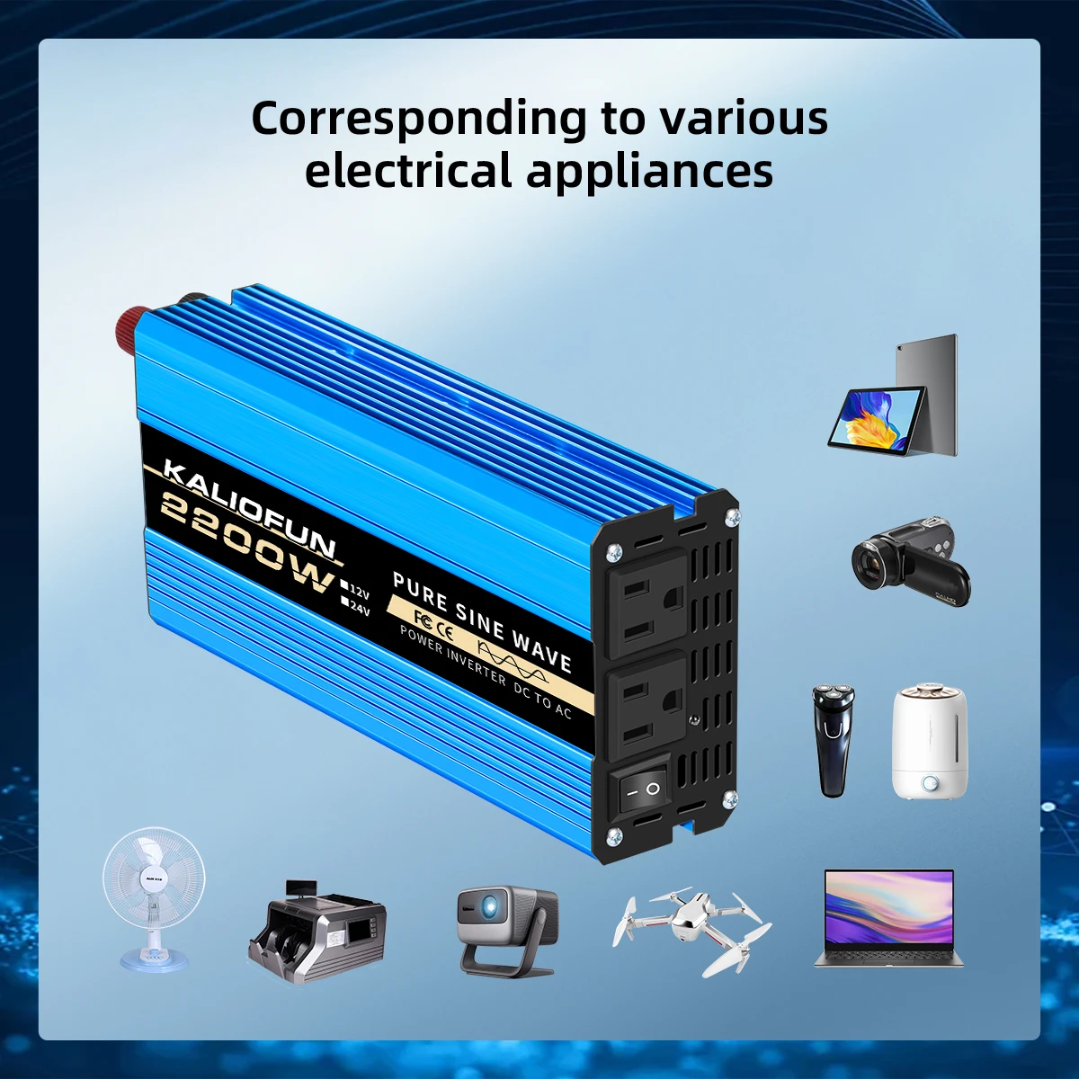 1000 واط 4000 واط 10000 واط 12 فولت 110 فولت العاكس موجة جيبية نقية العاكس أفضل لملحقات السيارات طاقة موثوقة للأنشطة الخارجية #6