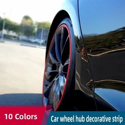 8M Tire Hub Protection Bumper Strip Car Vehicle Color Wheel Rims Protectors Car Wheel Decorative Strip Auto Care Covers