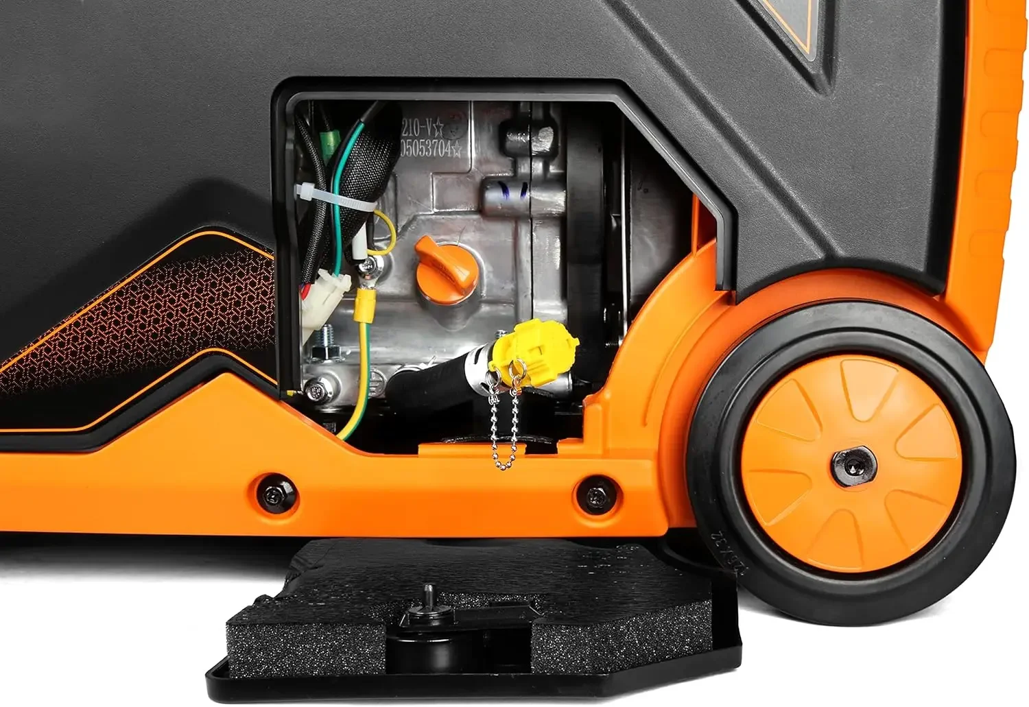 [XMSJ-مخزون محدود، اشتر الآن! ] DF450i مولد عاكس محمول فائق الهدوء بقدرة 4500 وات مزدوج RV مع خاصية إيقاف الوقود