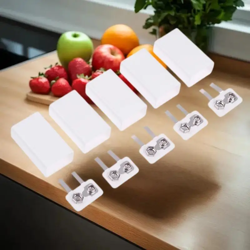 1/5/8Pcs 9V Type-C Battery Case 6F22 Lithium Battery Storage Box Square Battery Holder Portable Battery Clip Container