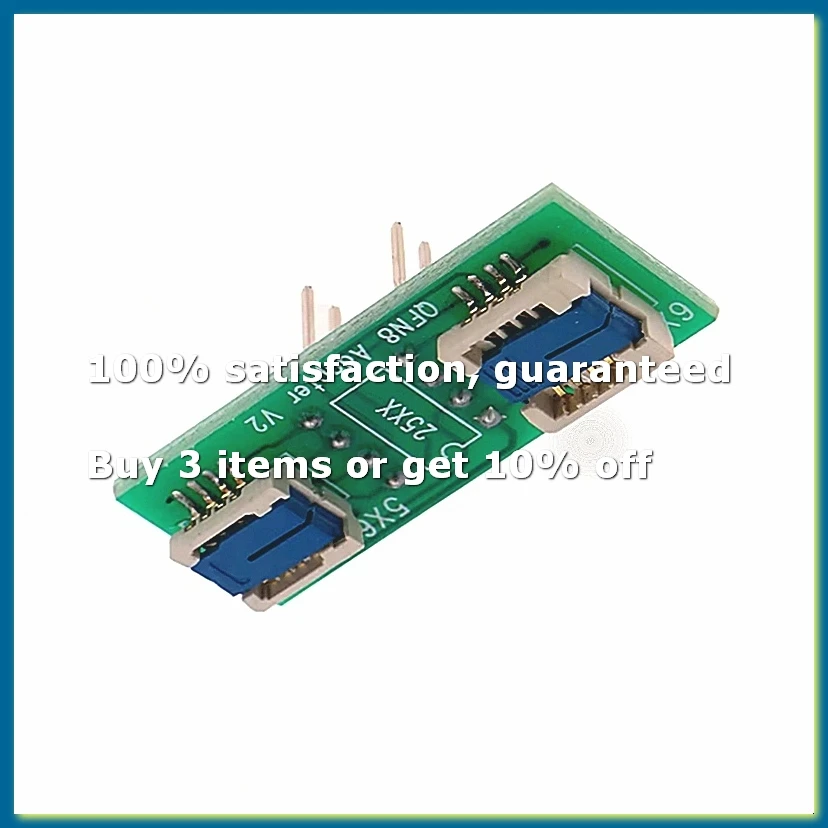 QFN8/WSON8 Universal Two-in-One Socket / Adapter for Both 6x5MM and 8x6MM Chips SMT BIOS Flash Socket-DT30