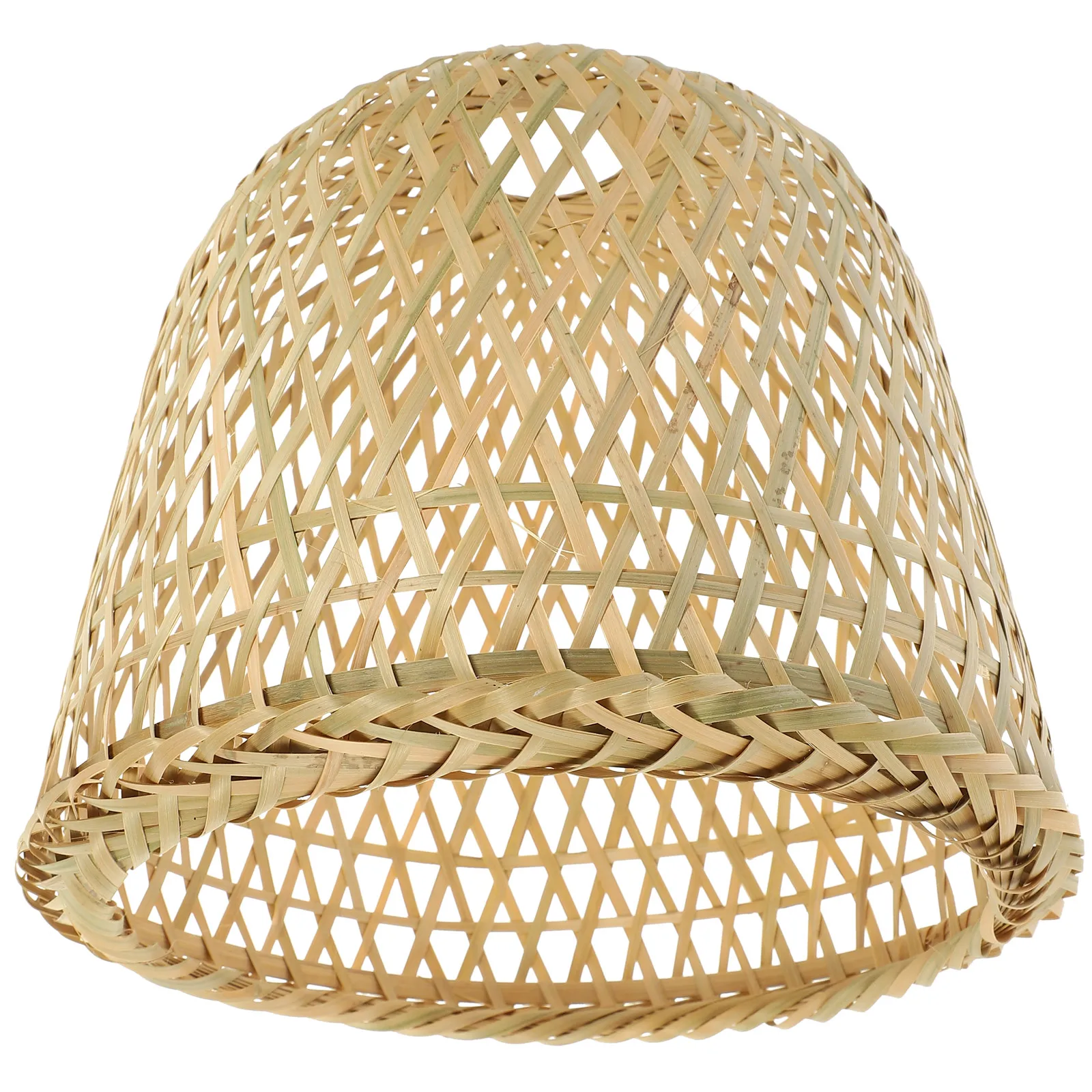 

Bamboo Weaving Lamp Shade Chandelier Light Cover Pendant Lampshade Replacement Durable Long Term Use Easy Install Ceiling Light