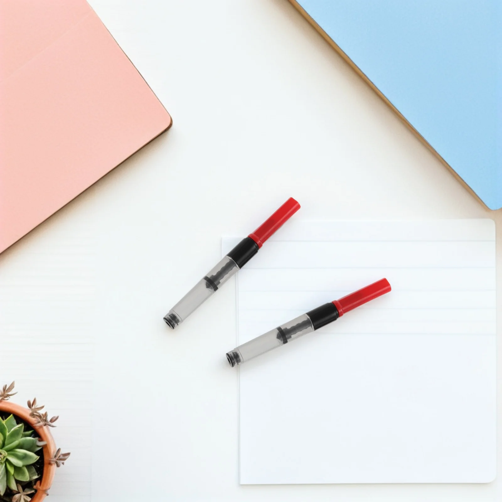 

10pcs Fountain Pen Ink Converter Universal 2.6mm Precision Fit Twist Mechanism Portable Blotter Refillable Filling Plastic