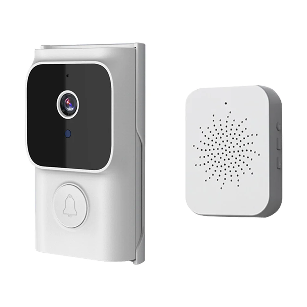 Video Doorbell Wireless Smart Doorbell Camera w/ Chime Tuya APP 2.4G WiFi 720P Remote Visual Call 2Way Audio Infrared Night View