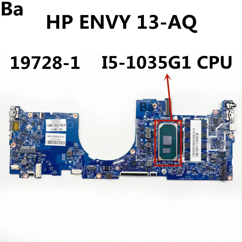 For HP ENVY 13-AQ Laptop Motherboard 19728-1  CPU I5-1035G1 100% Tested Fully OK