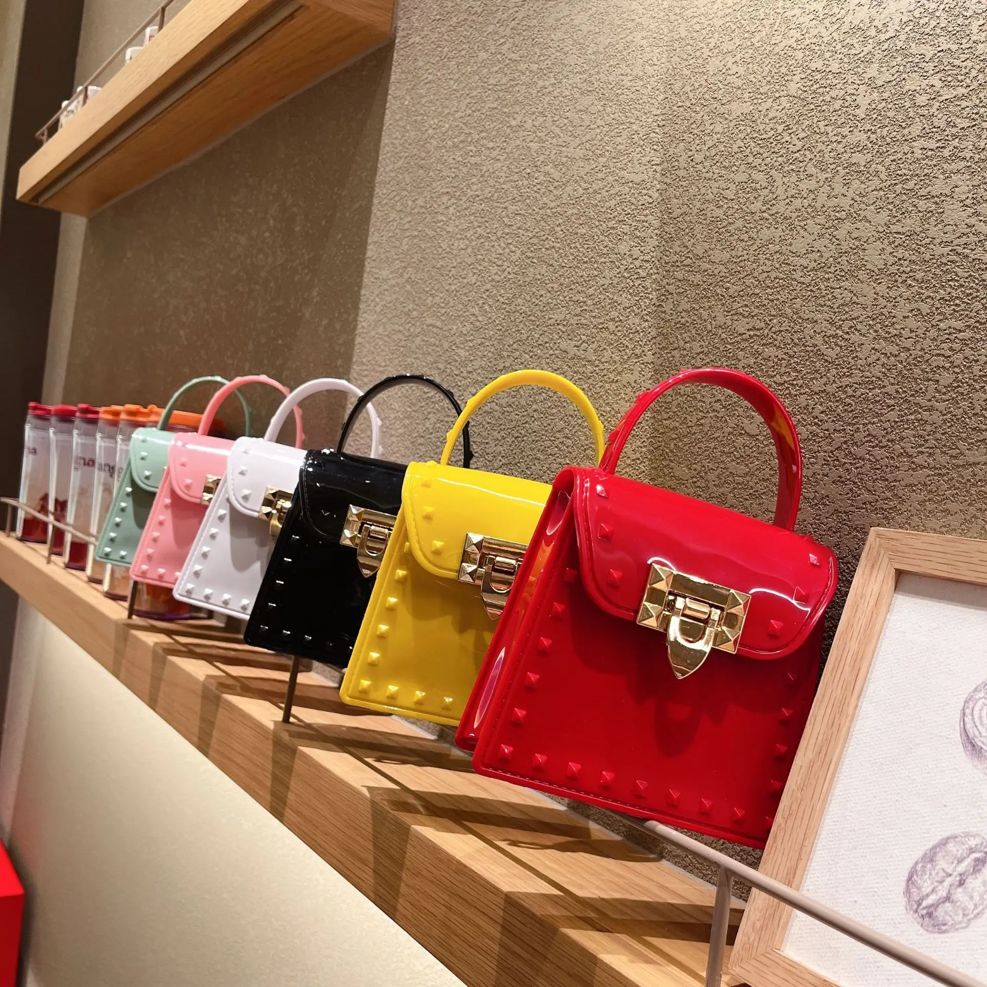 2024 New Leaf Chain Mini Jelly Bag Fashion Small Fresh Messenger Designer Bolsas Para Mujeres Handbag Underarm Bags for Ladies