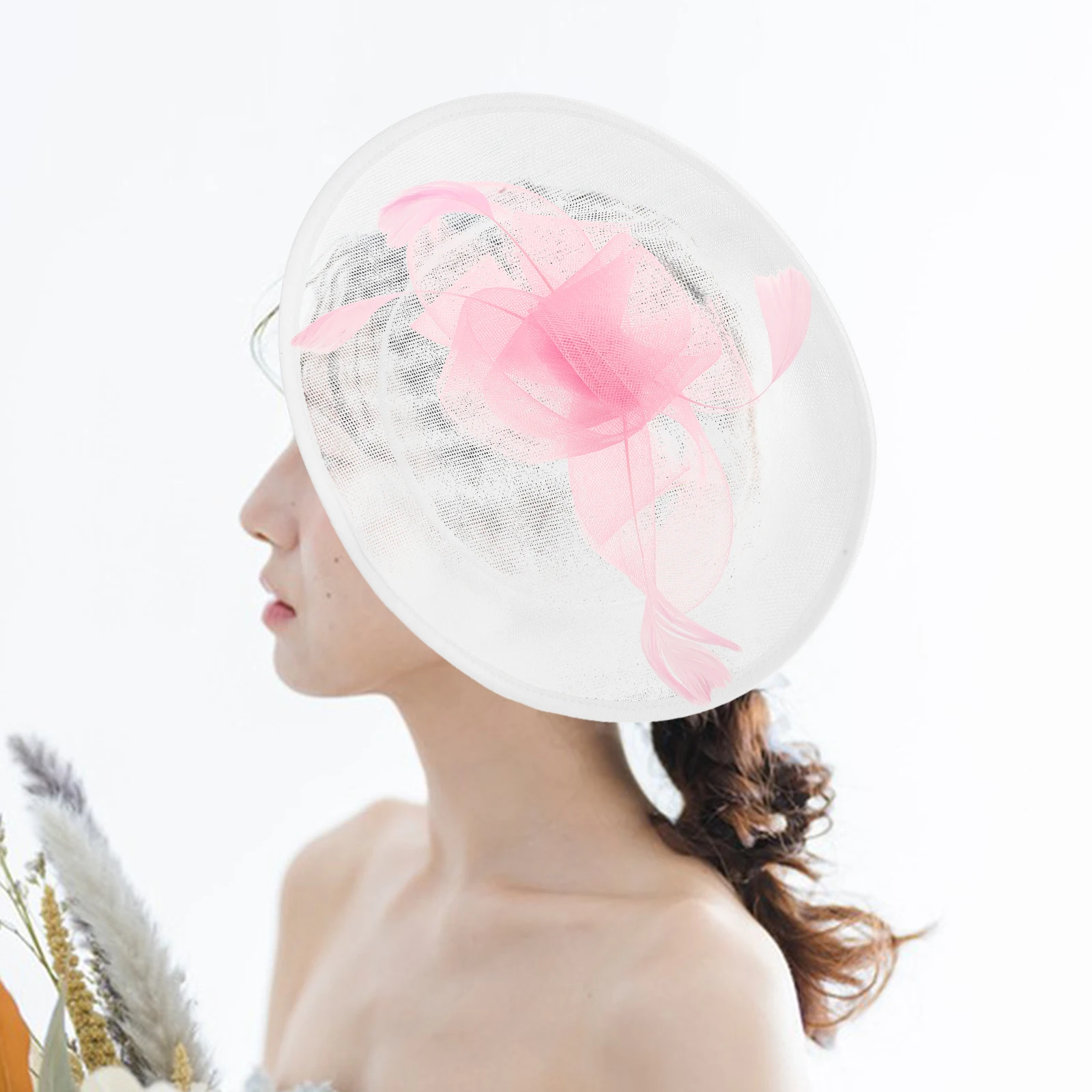 

Hat Base Women Millinery Sinamay Fascinator Diy Headpieces Decorative Hair Accessories For Cocktail Hats Wreath Fashion
