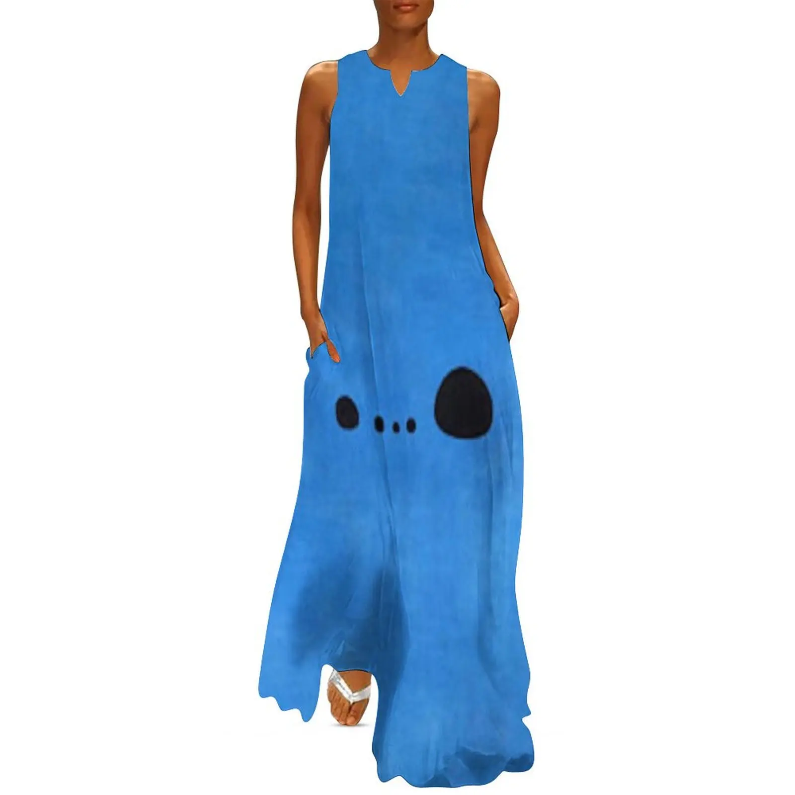 

Joan Miro Blue 2 Long Dress Women"s evening dress birthday dress