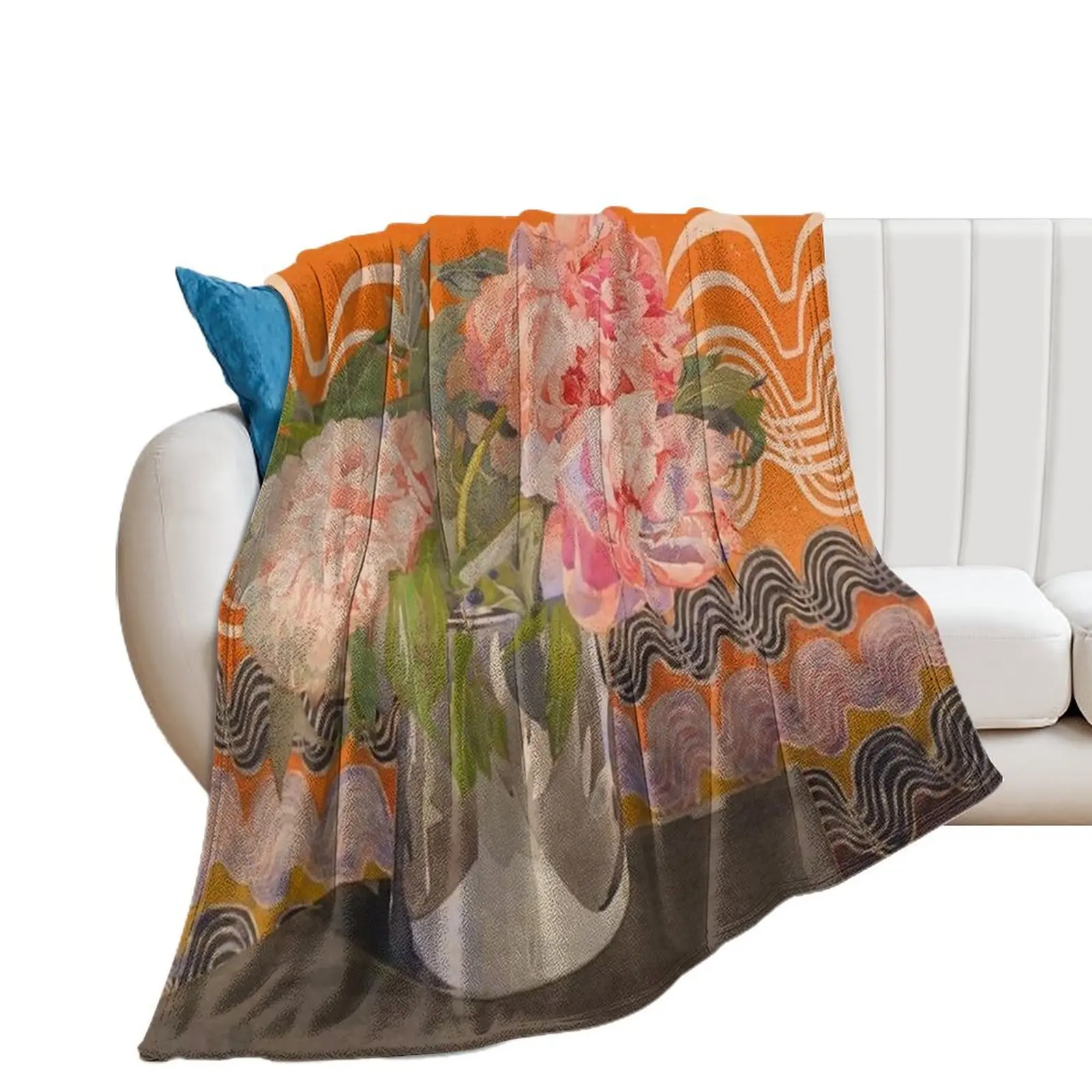 charles Rennie Mackintosh - flowers design Throw Blanket Hair Decoratives Bed linens Decorative Beds Blankets