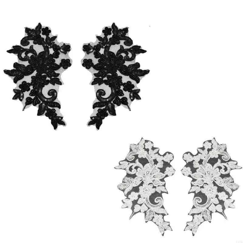 195E Hoa Miếng Dán May Táo Thêu DIY Áo Cưới Phụ Kiện May Vá