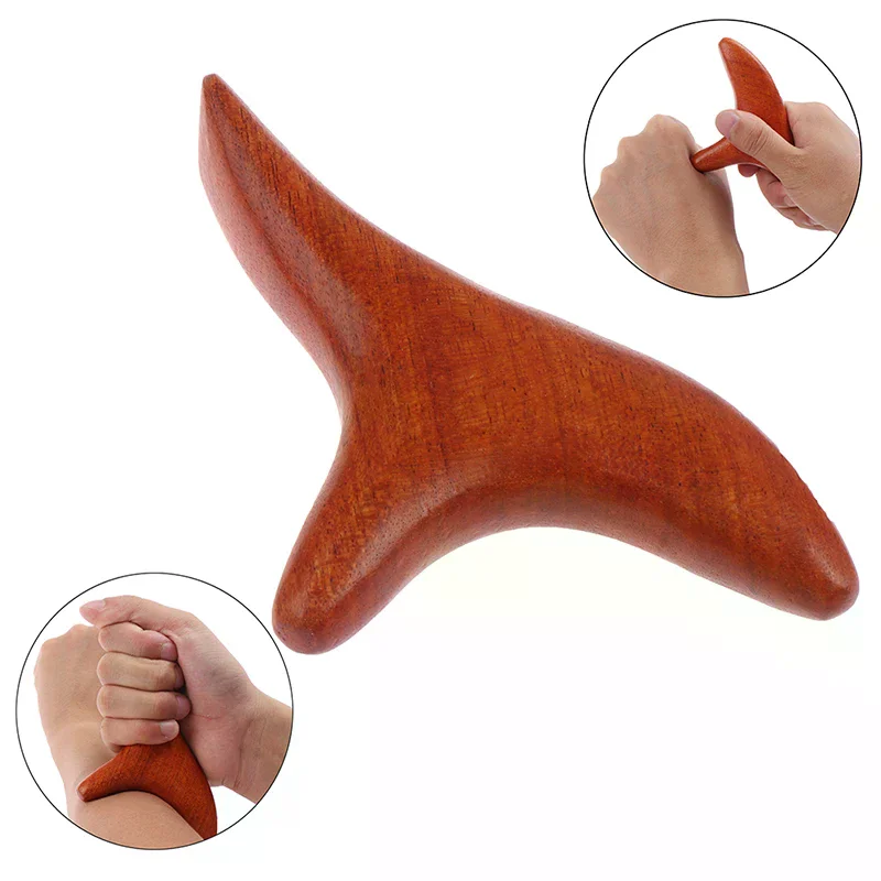 

Wooden Triangle Body Massager Acupuncture Therap Reflexology Relax Stress Relie