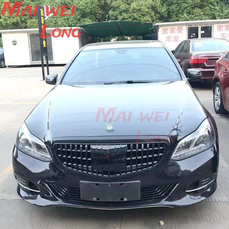 For 2009-2015 E Class W212 Modify MBH Center grille Grill E300L E400L E200 E180 MESH Grill W212 Grille