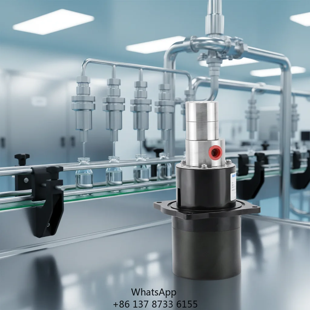 Pulseless Flow Magnetic Micro Gear Pump Head Low Volume Metering Pump For Precise Fluid Control
