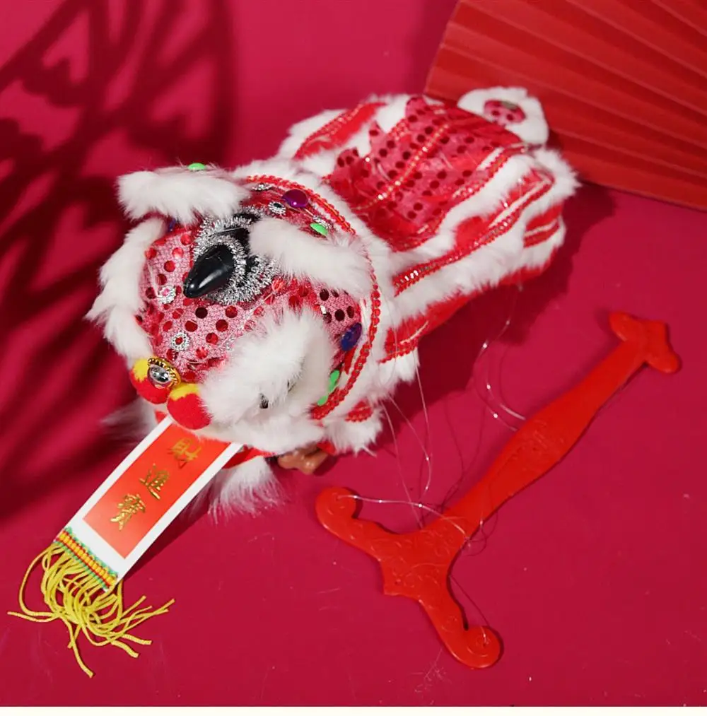 Puppet lion dance Child Game Sports Traditionel Folk Decorative Toy Gift  Performance Cartoon Group Prop