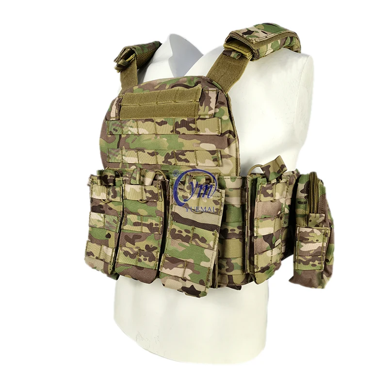 

Multifunctional Tactical Gear Training Equipment Supplies Nylon Camouflage Security Tactical Vest Chaleco Tactico