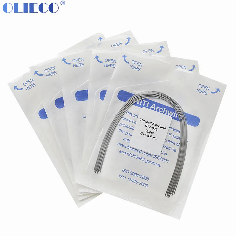 

5 Packs Dental Orthodontic Niti Thermal Activated Arch Wire Ovoid /Nature Form Archwire