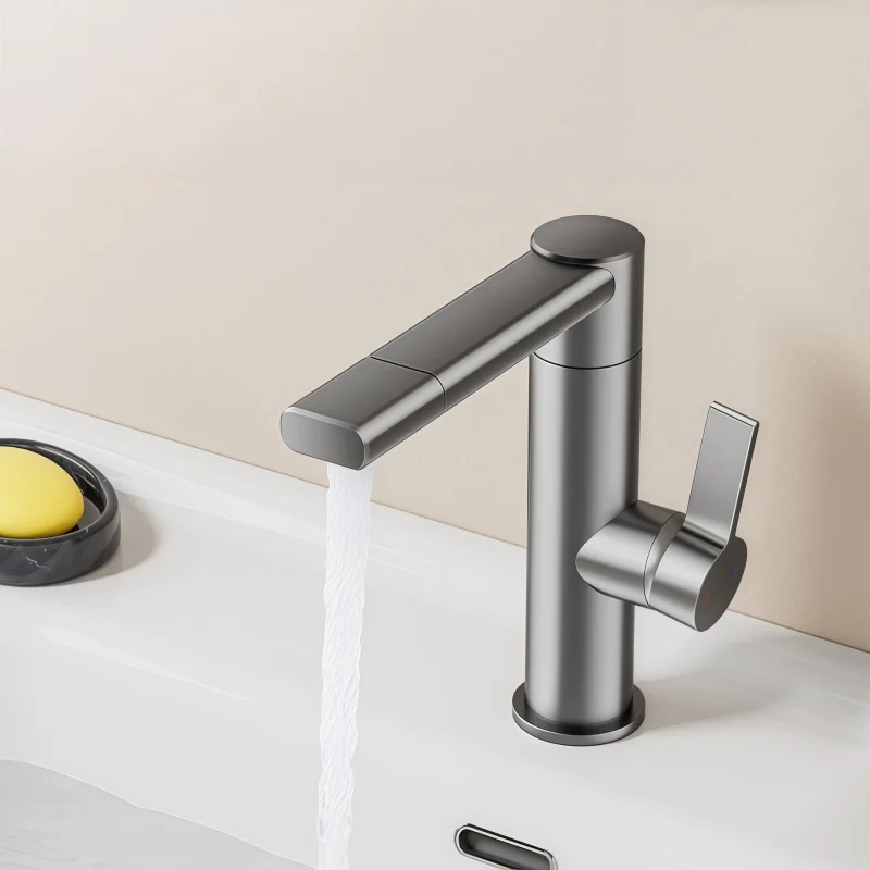 Basin Faucet Hot and Cold Dual Control Bathroom Washbasin 360° Dual Rotation Multi-Function Faucet