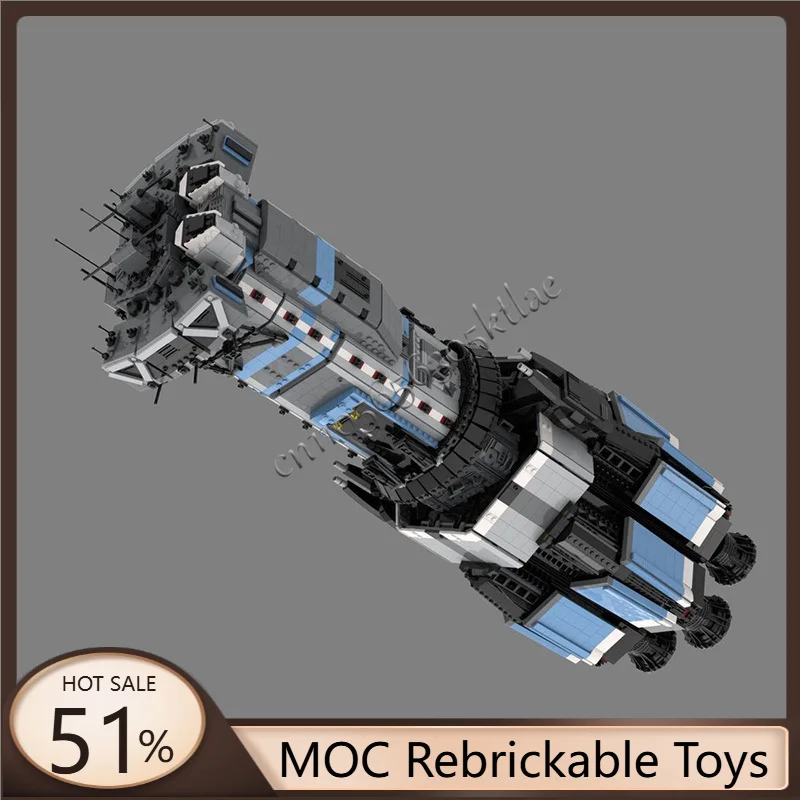 

8834 шт., хит продаж, MOC, космический корабль, модульный строительный блок, модель, детская сборная игрушка для мальчика, подарки на Рождество и день рождения