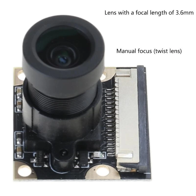 High Definition 5MP Kameramodul 1080P Webcam unterstützt OV5647 Sensor mit Flachbandkabel Webcam-Modul für RPi 2/4/3B+ – Detail 10