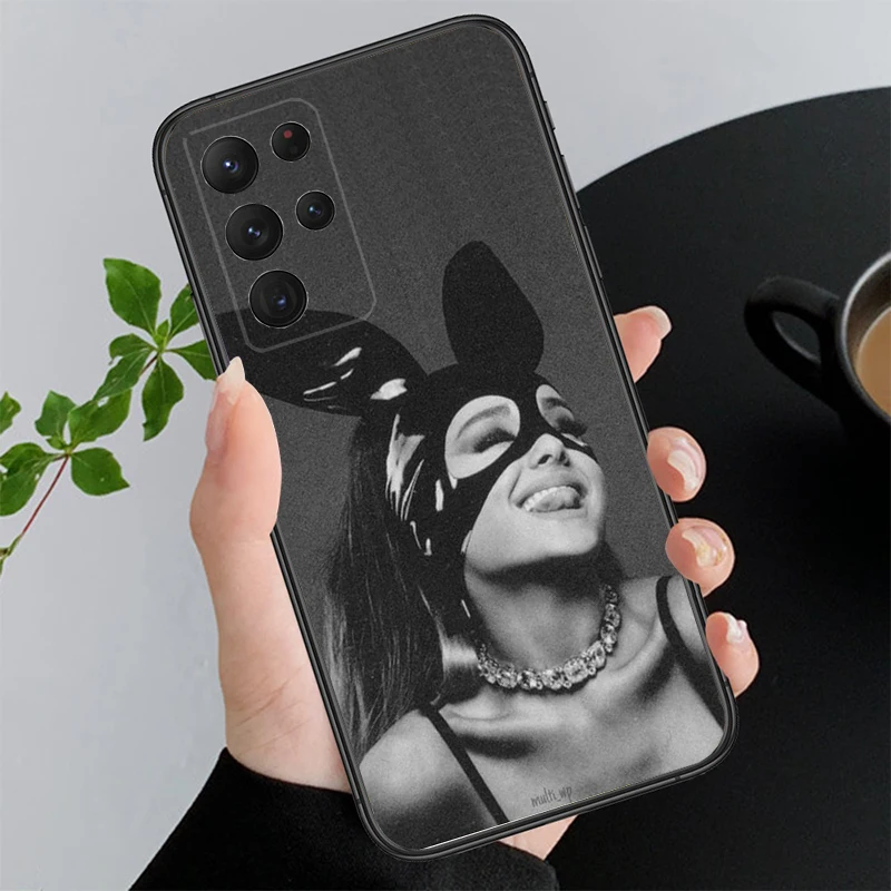 Phone Case For Samsung A73 A13 A14 A32 A71 A33 A52 A53 A72 A51 A22 A23 A34 A54 A52 Singer Pop star Ariana grande Shell