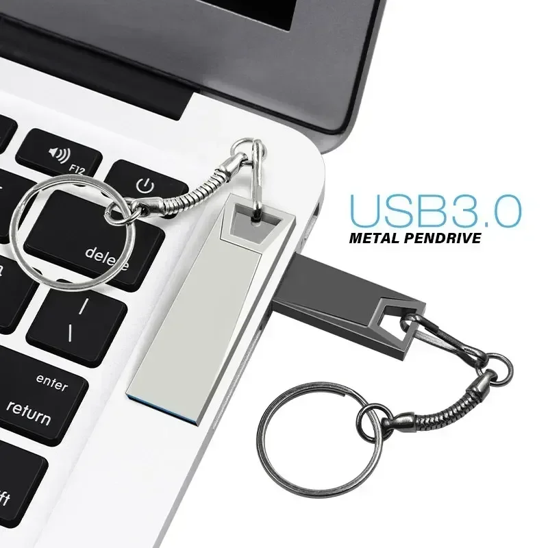 Memory Stick USB 3.0 Flash Drive 256GB 128GB 64GB USB Stick Key Chain Gift Metal Pen Drive USB 512GB Storage Device U Disk 32GB