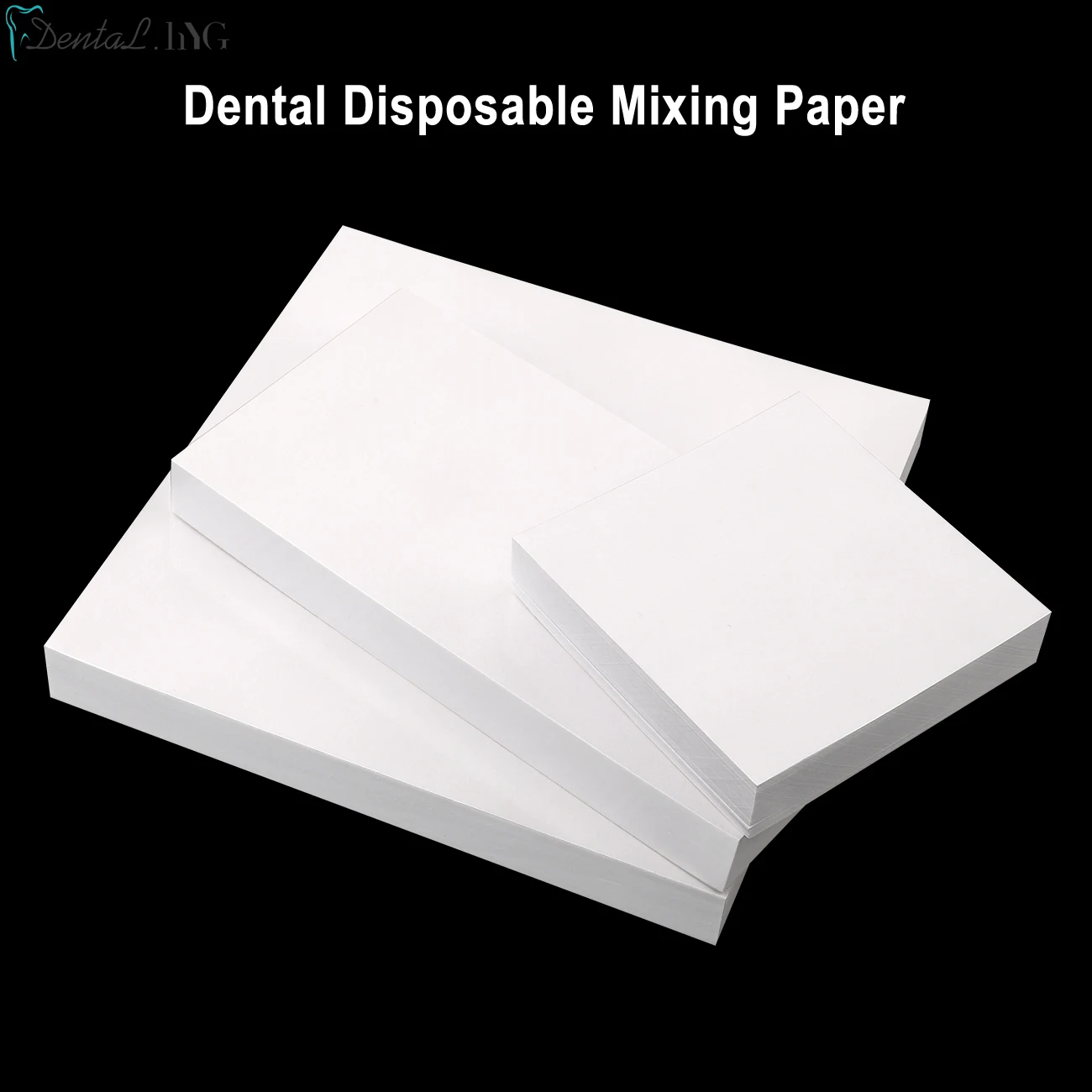 100 copies of dental disposable mixed parotitis disposable dental cement powder, mixing pad, spatula, dental clinical tools,