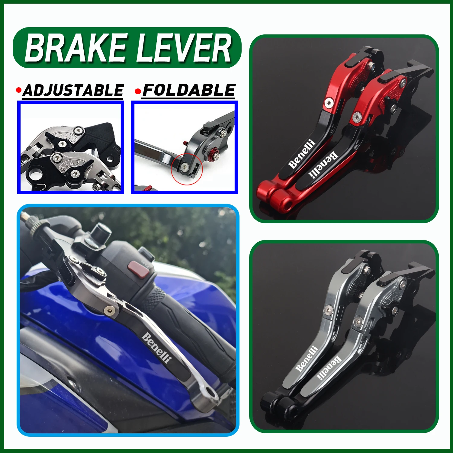 

For Benelli 752S Standard 2019-2024 Accessories 752 S CNC Brake Lever Clutch Lever Folding Handle Guard Levers