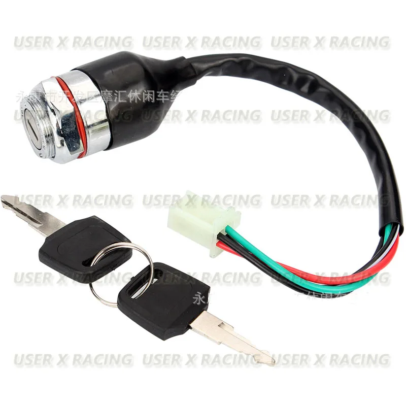 USERX Universal Motorcycle 4Pins genric ignition barrel switch for ATV quad bikes High quality and durability