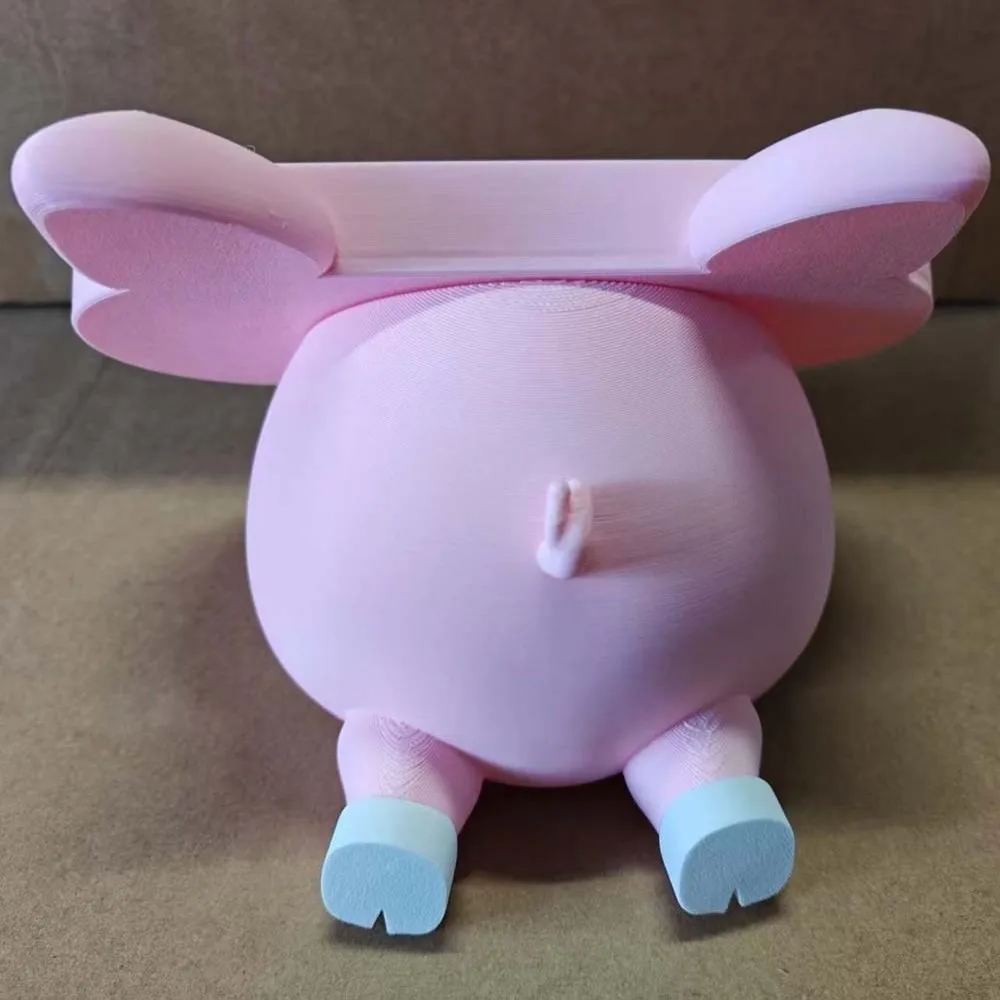 

Portable Pink Piggy Glasses Case PLA Large Capacity Pig Stationery Storage Box Washable Dust-proof Eyewears Storage Box Keys