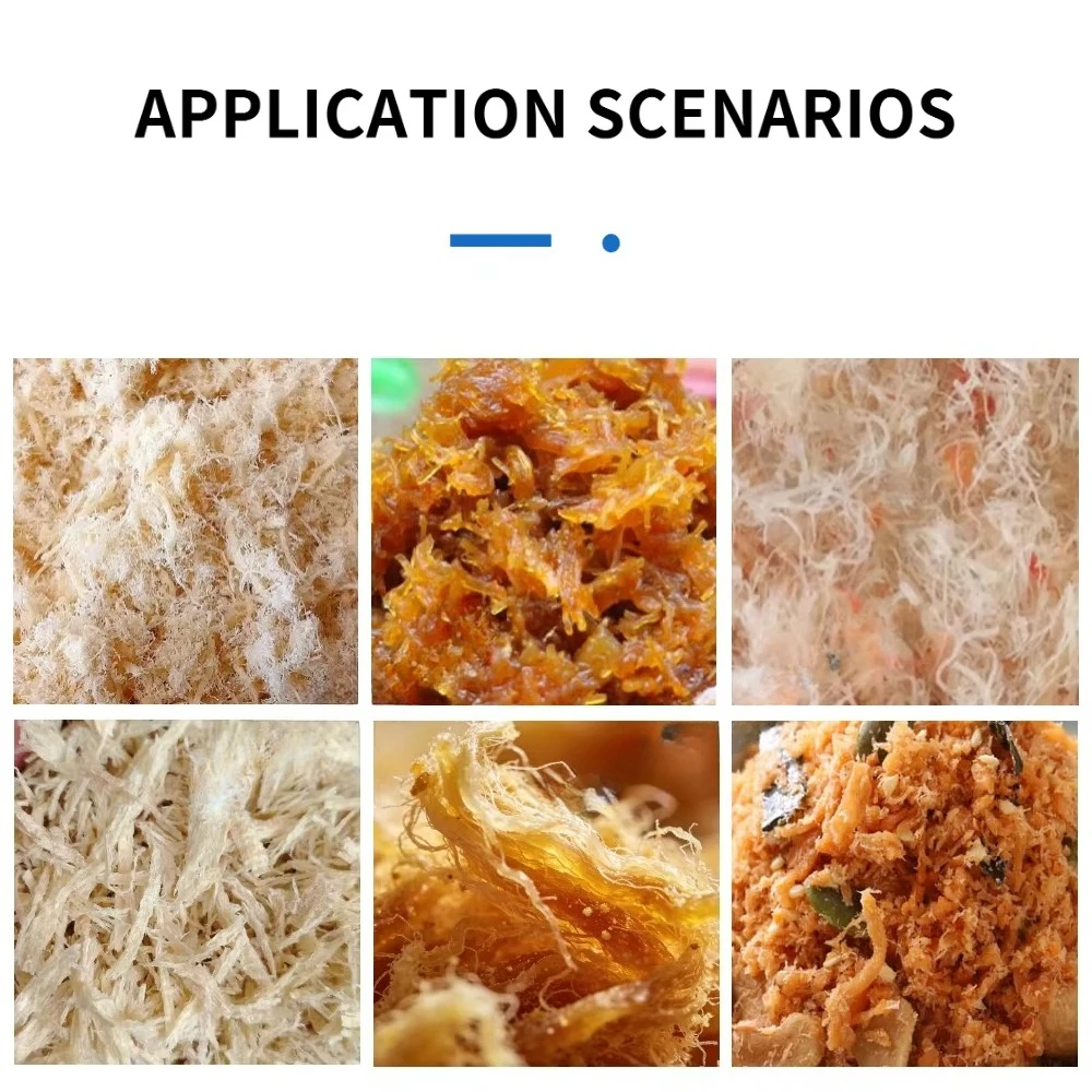 Smart Cooked Dried Beef Pork Chicken Duck Fish Meat Fiber Floss Pulled Shredding Cutting Making Shredder Maker Machine