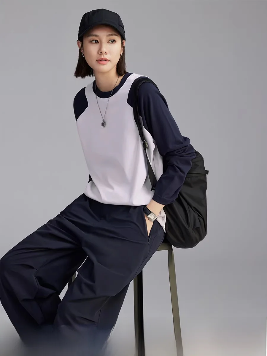 

Бархатная мягкая хлопковая футболка Cloud Life Long Sve, цветная блузка, свободный крой, винтажный женский топ на весну и осень