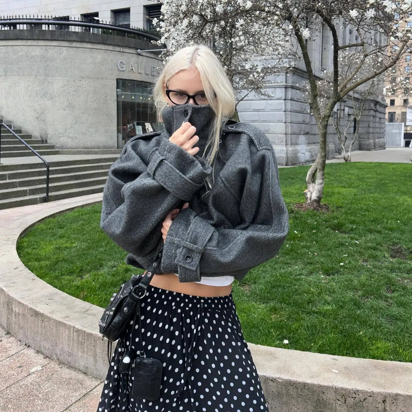 

Осень-зима 202, новая однотонная короткая куртка с воротником-стойкой, женская повседневная универсальная облегающая модная куртка, топ