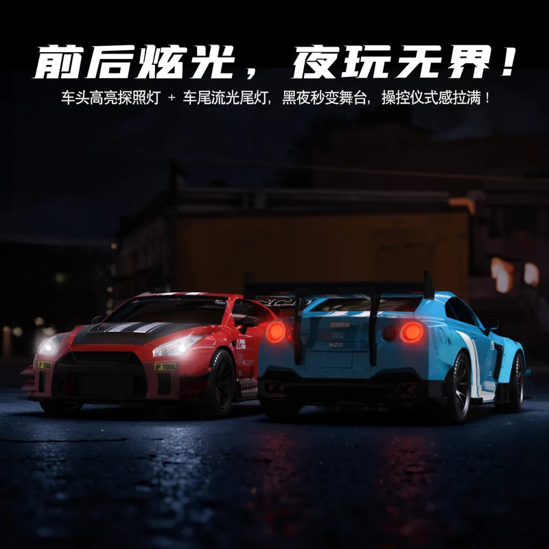 Oulance 1:20 RC 4WD Drift Car 2.4G Remote Control Racing Car with LED Lights Rechargeable Toy for Kids Adults Hot-Selling